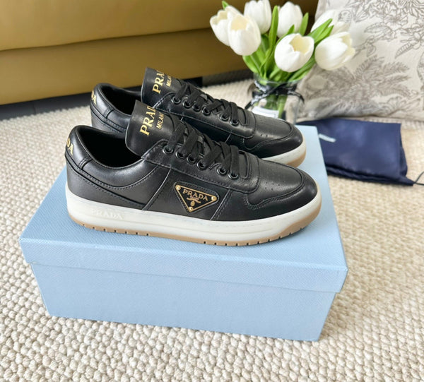 SNEAKERS PRA DOWNTOWN NAPPA IN PELLE DI VITELLO NERA