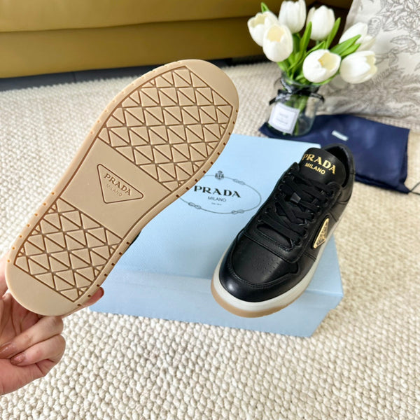 SNEAKERS PRA DOWNTOWN NAPPA IN PELLE DI VITELLO NERA