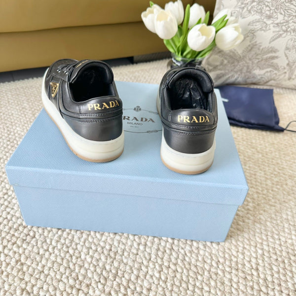 SNEAKERS PRA DOWNTOWN NAPPA IN PELLE DI VITELLO NERA