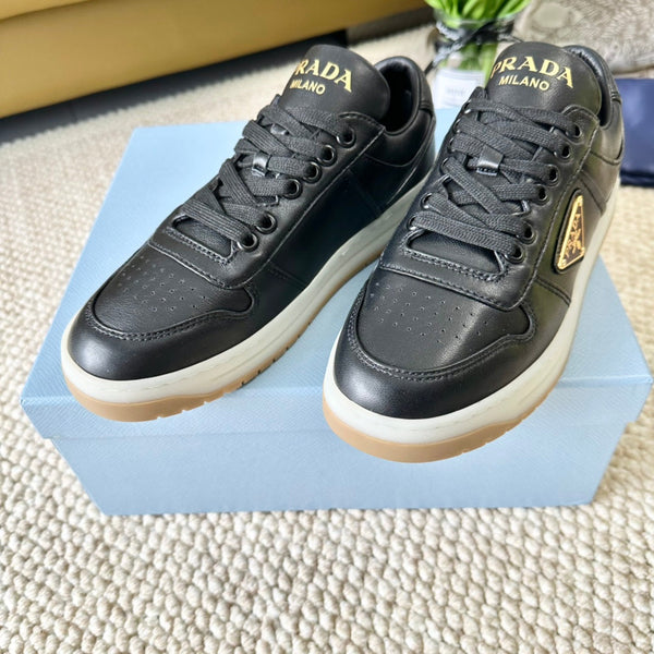 SNEAKERS PRA DOWNTOWN NAPPA IN PELLE DI VITELLO NERA