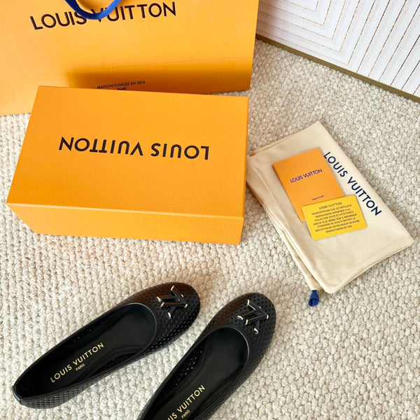 LV Shake Flat Ballerina Black Cowhide