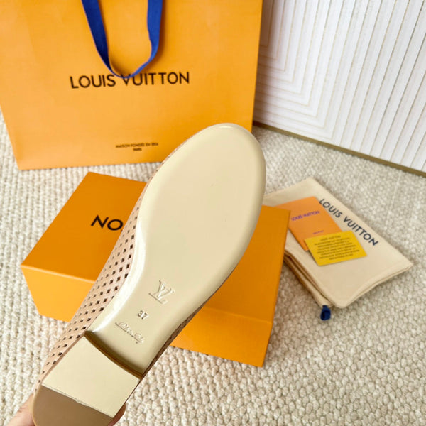 LV Shake Flat Ballerina Beige Cowhide