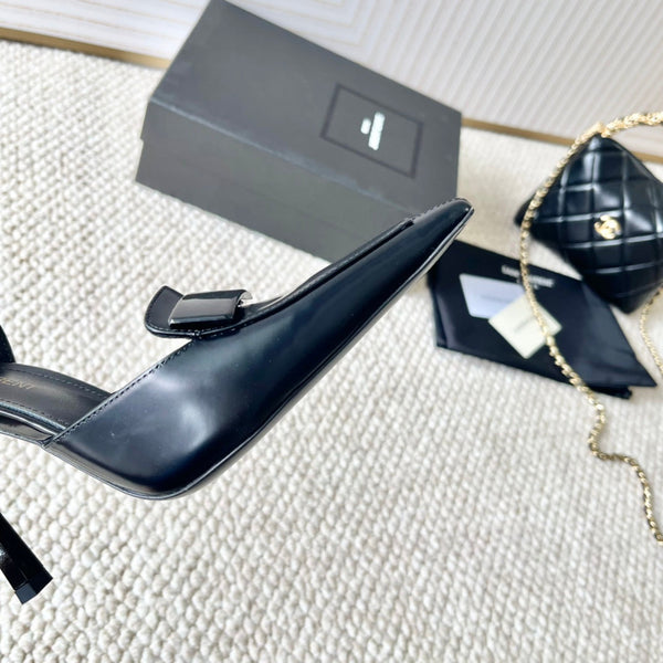 D'ORSAY PUMPS IN BLACK SMOOTH CALFSKIN