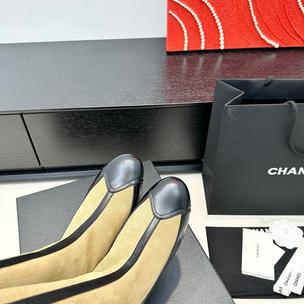 CC 25th Métiers d'art Stivali alti 55mm Nero Beige Pelle scamosciata e vacchetta 413021