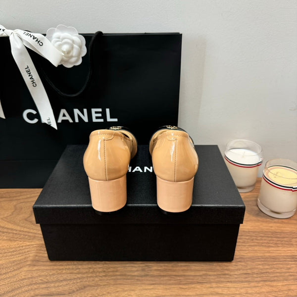 CC High Heels Dark Beige Lambskin