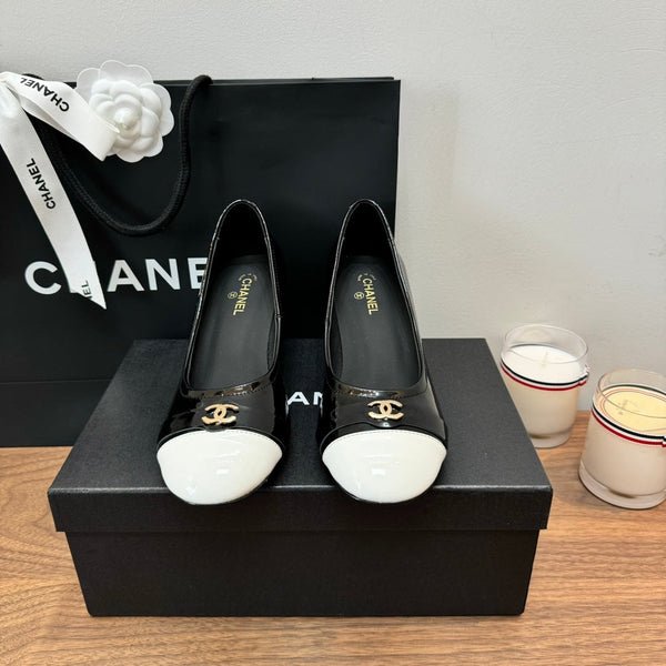 CC High Heels Black Lambskin