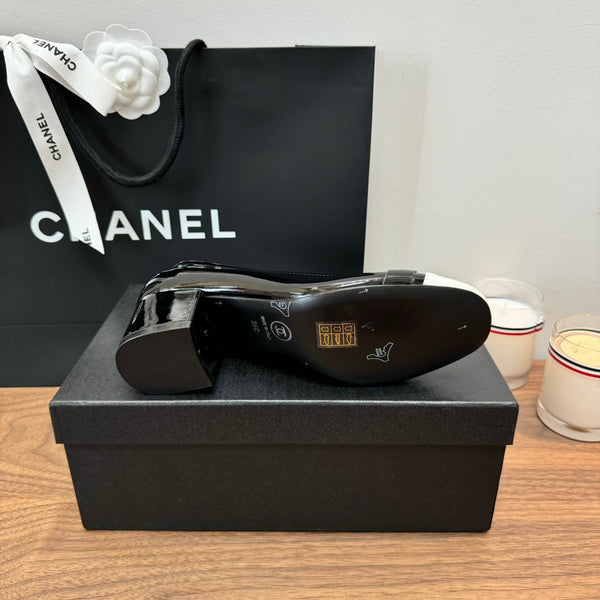 CC High Heels Black Lambskin