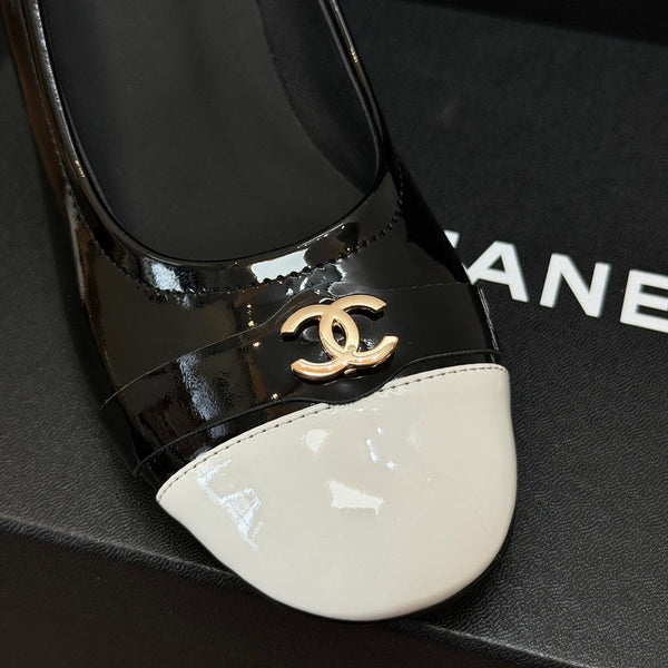 CC High Heels Black Lambskin