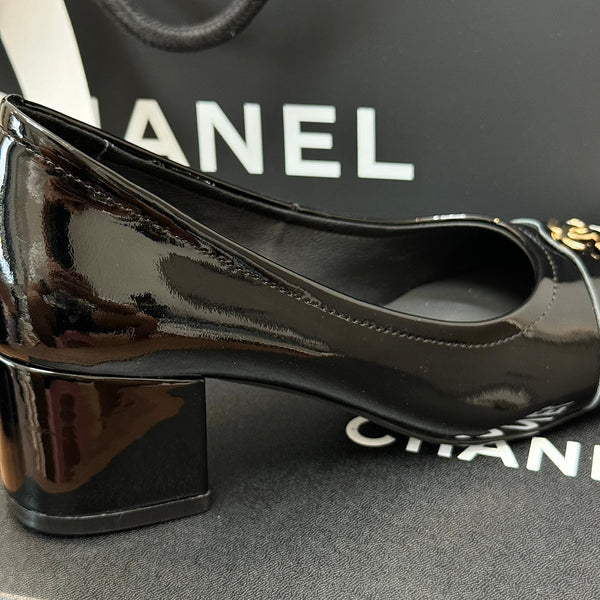 CC High Heels Black Lambskin