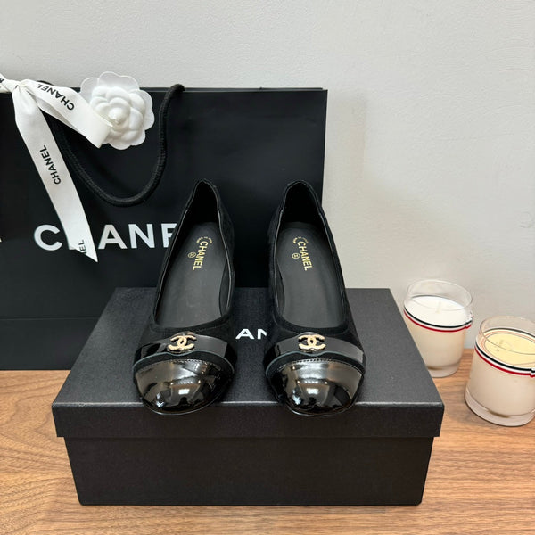 CC High Heels Black Suede And Lambskin