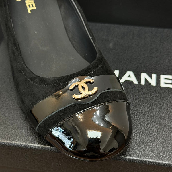 CC High Heels Black Suede And Lambskin