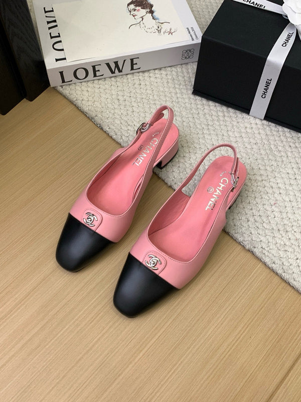 CC 25K Slingback Flat Calfskin