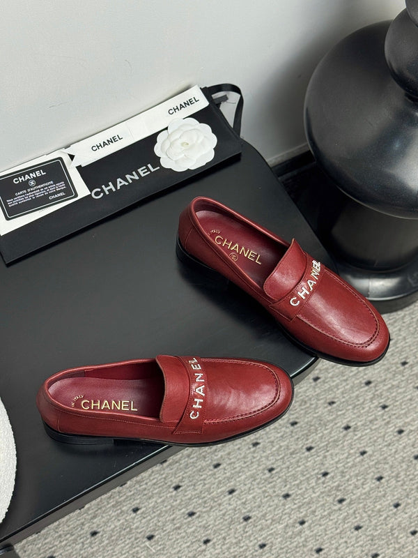 Mocassini CC 25 in pelle di vacchetta rosso scuro 329802