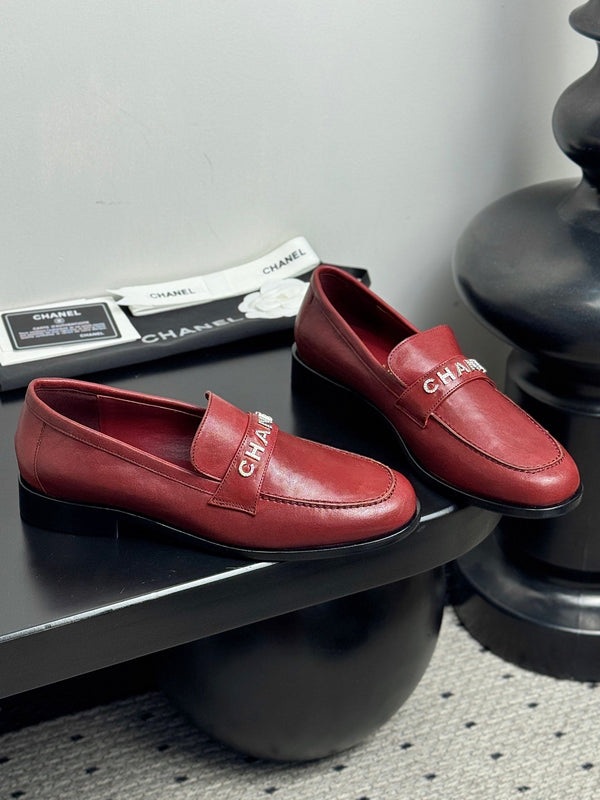 Mocassini CC 25 in pelle di vacchetta rosso scuro 329802