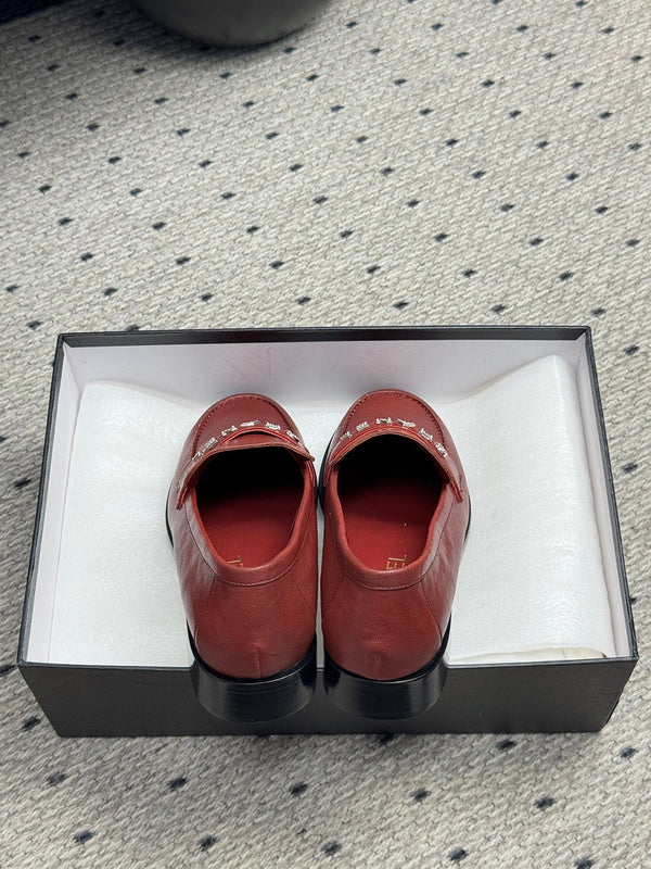 Mocassini CC 25 in pelle di vacchetta rosso scuro 329802