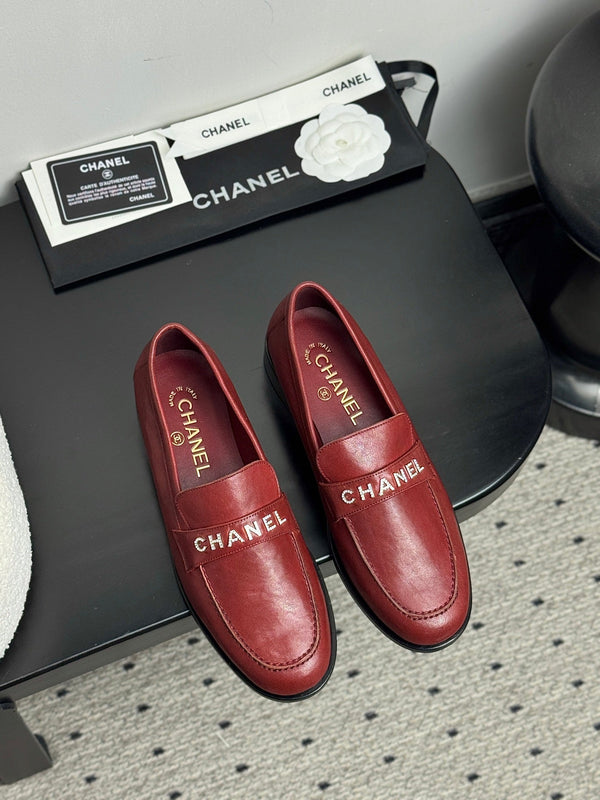 Mocassini CC 25 in pelle di vacchetta rosso scuro 329802