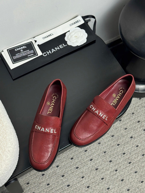 Mocassini CC 25 in pelle di vacchetta rosso scuro 329802