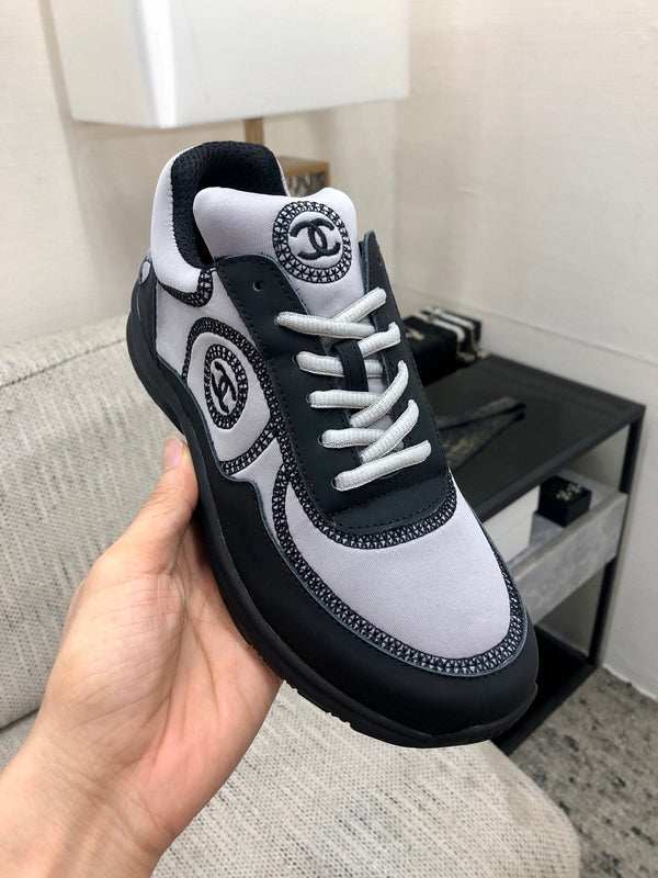 CC Sneaker Grigio Tessuto Nero