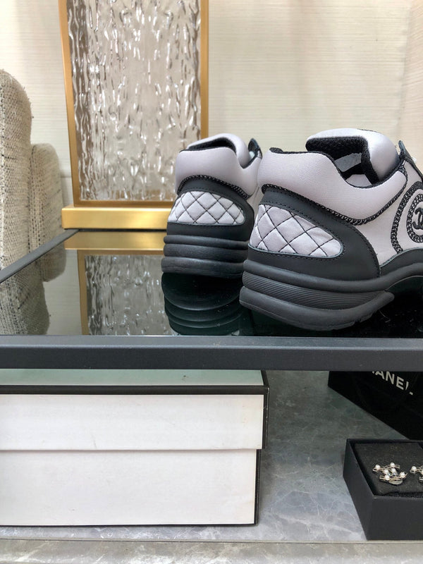 CC Sneaker Grigio Tessuto Nero