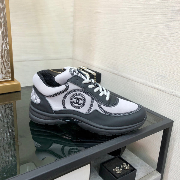 CC Sneaker Grigio Tessuto Nero