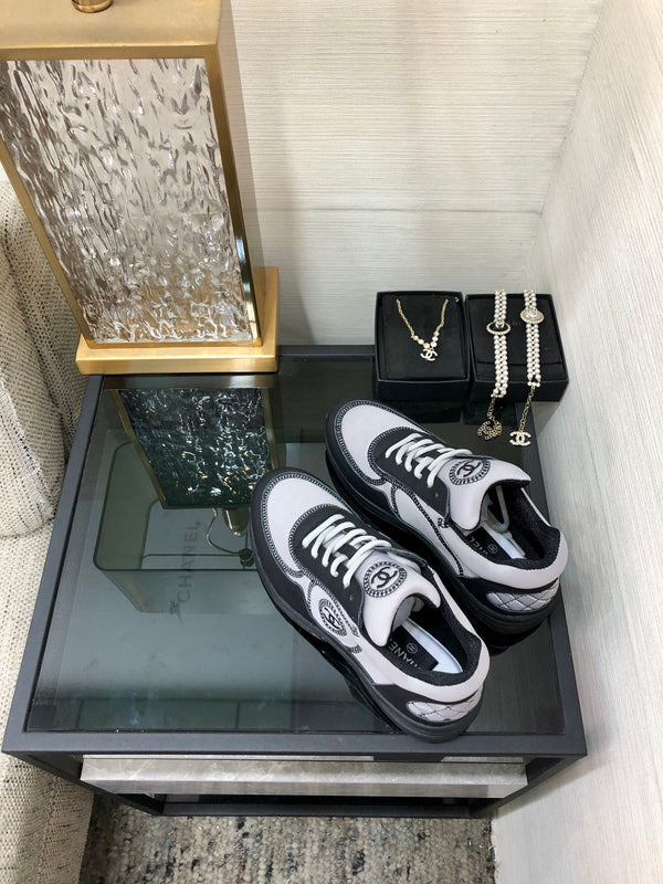 CC Sneaker Grigio Tessuto Nero