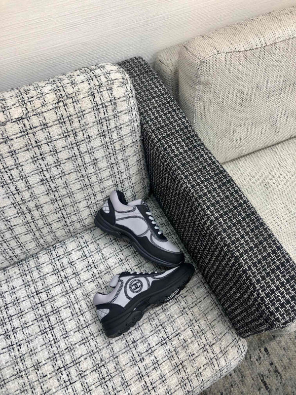 CC Sneaker Grigio Tessuto Nero