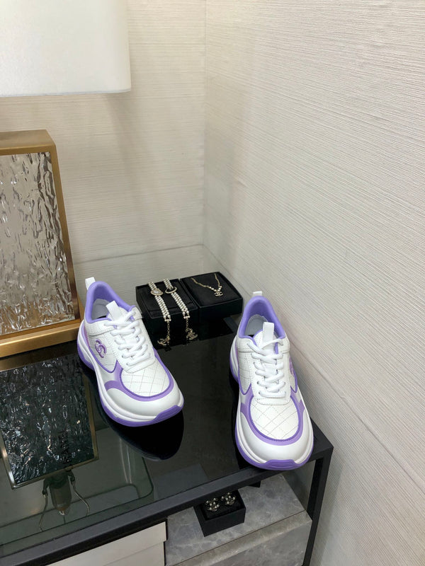 CC Sneaker Purple White Nappa Leather