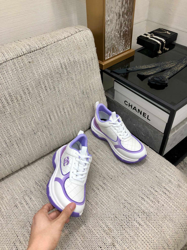 CC Sneaker Purple White Nappa Leather