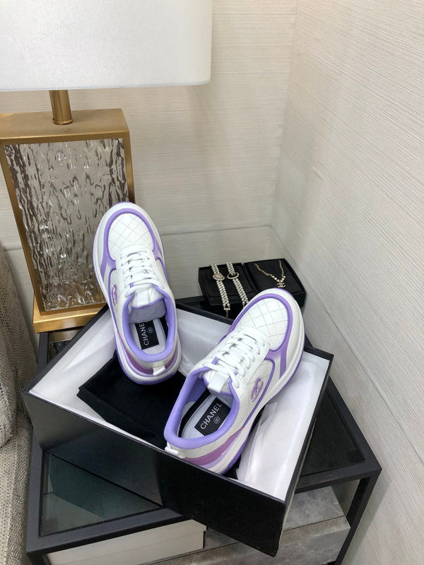 CC Sneaker Purple White Nappa Leather