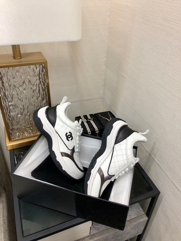 CC Sneaker Nero Bianco Pelle Nappa