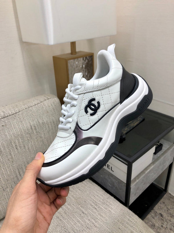 CC Sneaker Nero Bianco Pelle Nappa