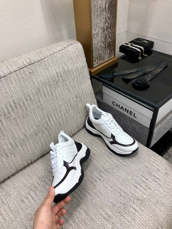 CC Sneaker Nero Bianco Pelle Nappa