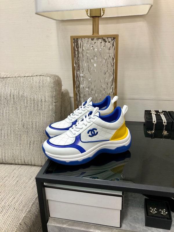 CC Sneaker Blue Yellow Nappa Leather