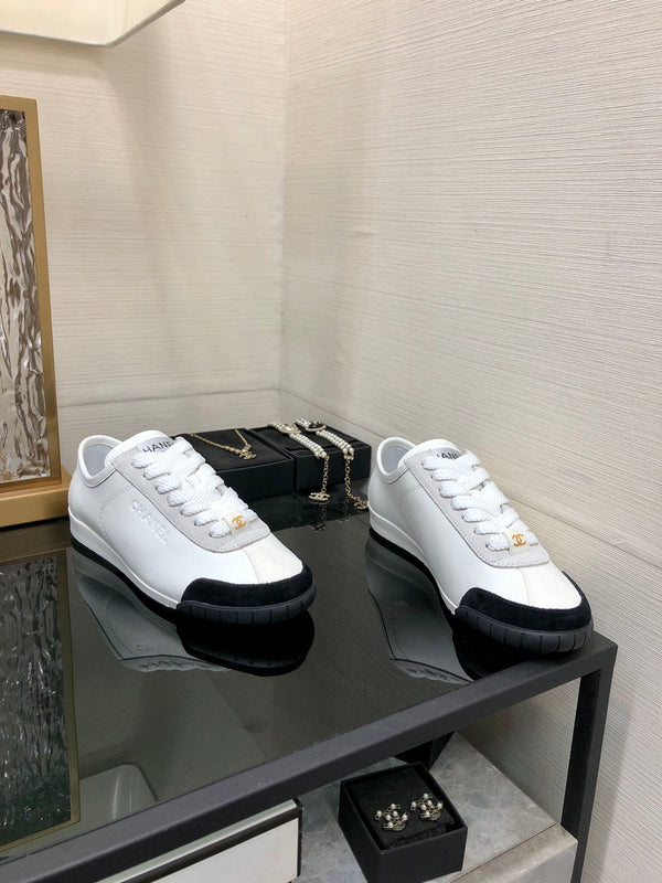 CC Sneake Nero Mix Bianco Grigio Pelle di mucca