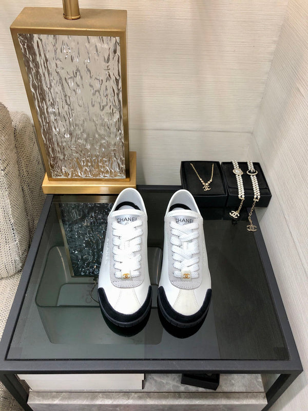 CC Sneake Nero Mix Bianco Grigio Pelle di mucca