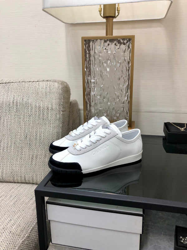 CC Sneake Nero Mix Bianco Grigio Pelle di mucca