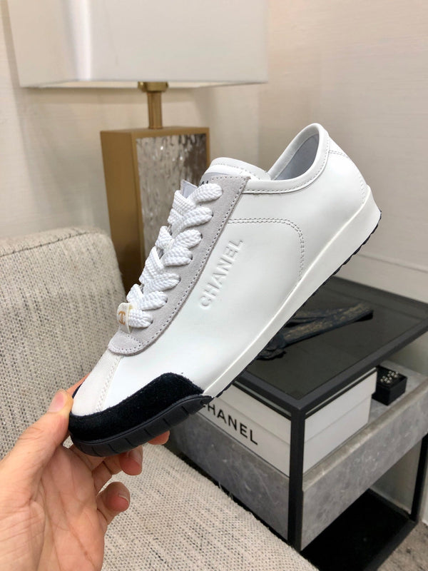 CC Sneake Nero Mix Bianco Grigio Pelle di mucca