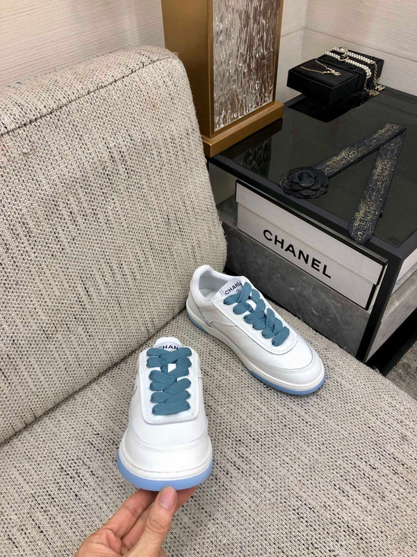CC Sneaker Blue Mix White Cowhide