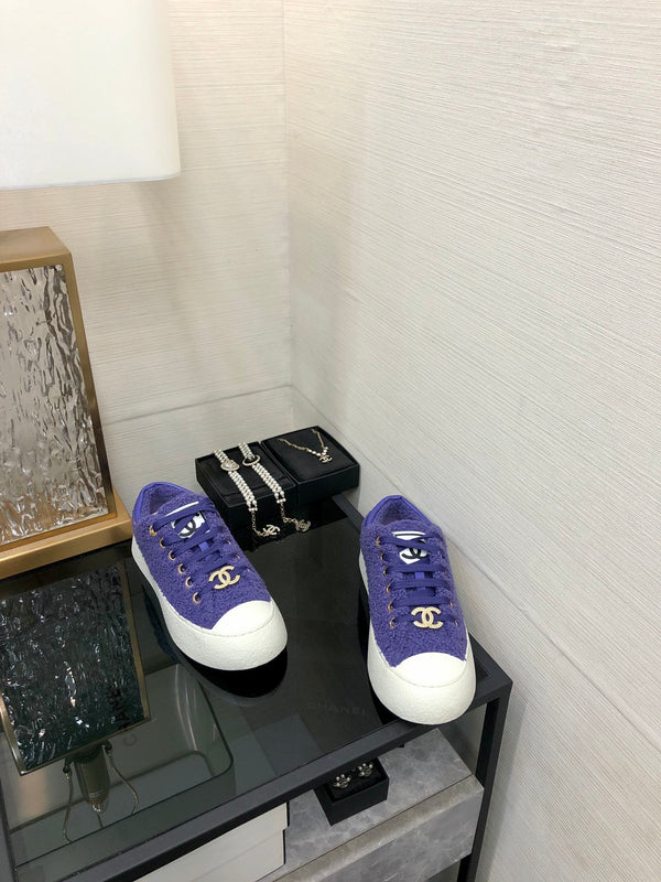 CC Low Sneaker Purple Wool