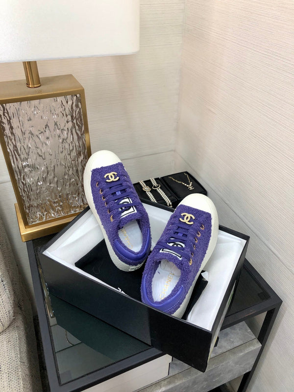 CC Low Sneaker Purple Wool