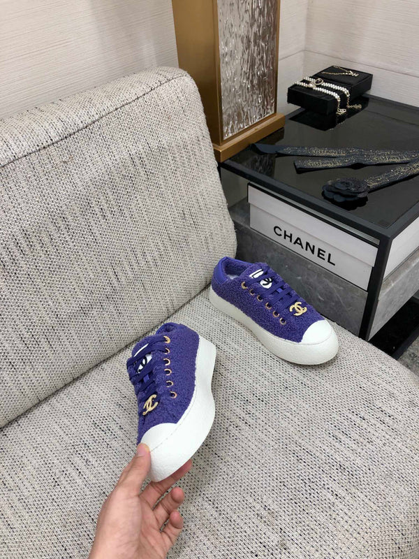 CC Low Sneaker Purple Wool