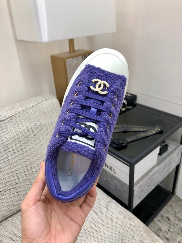CC Low Sneaker Purple Wool