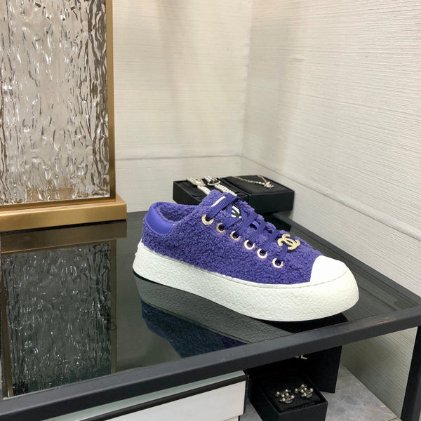 CC Low Sneaker Purple Wool
