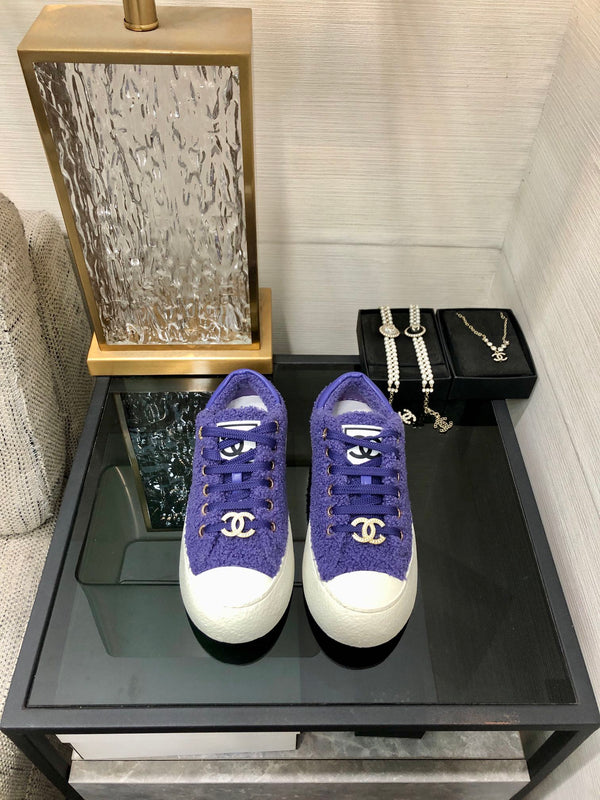 CC Low Sneaker Purple Wool