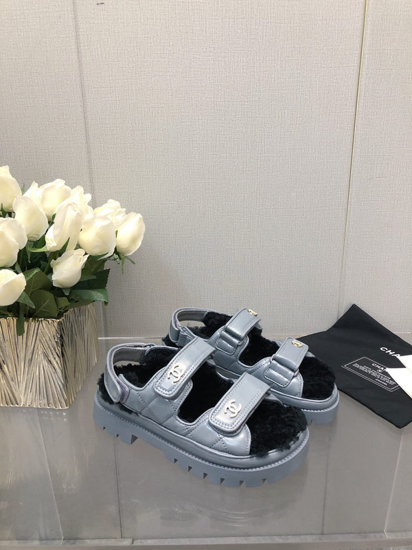 DAD SANDAL SAPHIRE BLUE LAMBSKIN