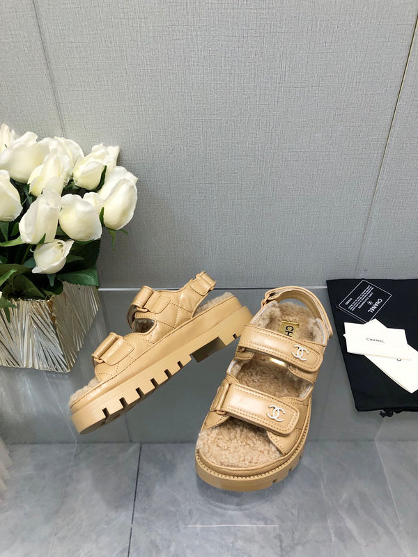 SANDALO DAD IN PELLE DI AGNELLO GIALLA CREMA