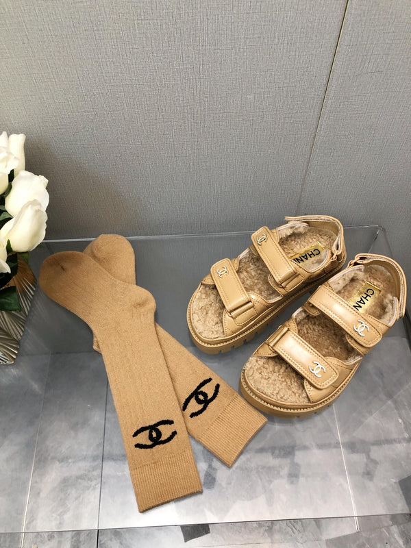 SANDALO DAD IN PELLE DI AGNELLO GIALLA CREMA