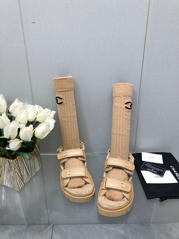 SANDALO DAD IN PELLE DI AGNELLO GIALLA CREMA