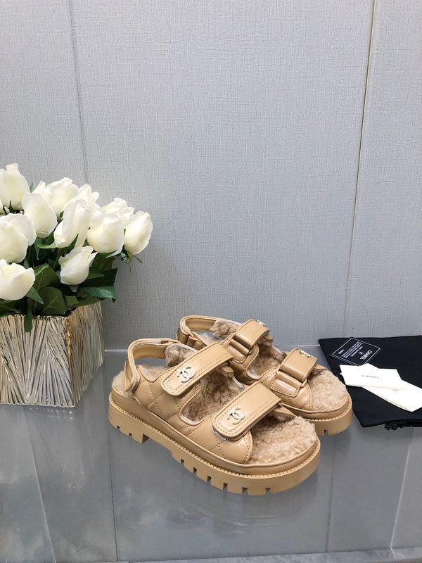 SANDALO DAD IN PELLE DI AGNELLO GIALLA CREMA