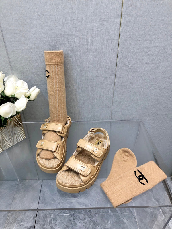 SANDALO DAD IN PELLE DI AGNELLO GIALLA CREMA